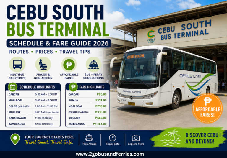 Cebu South Bus Terminal Schedule & Fare Guide 2026: Routes, Prices, and ...
