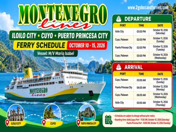 Montenegro-Lines-Iloilo–Cuyo–Puerto-Princesa-Schedule-Oct.-10-15-2026